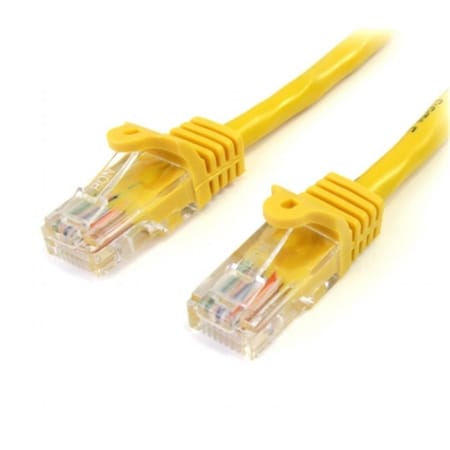 Dynamicfunction 10 ft. Cat5e Yellow Snagless RJ45 UTP Cat5e Patch Cable - Yellow - 10 ft. DY3332465